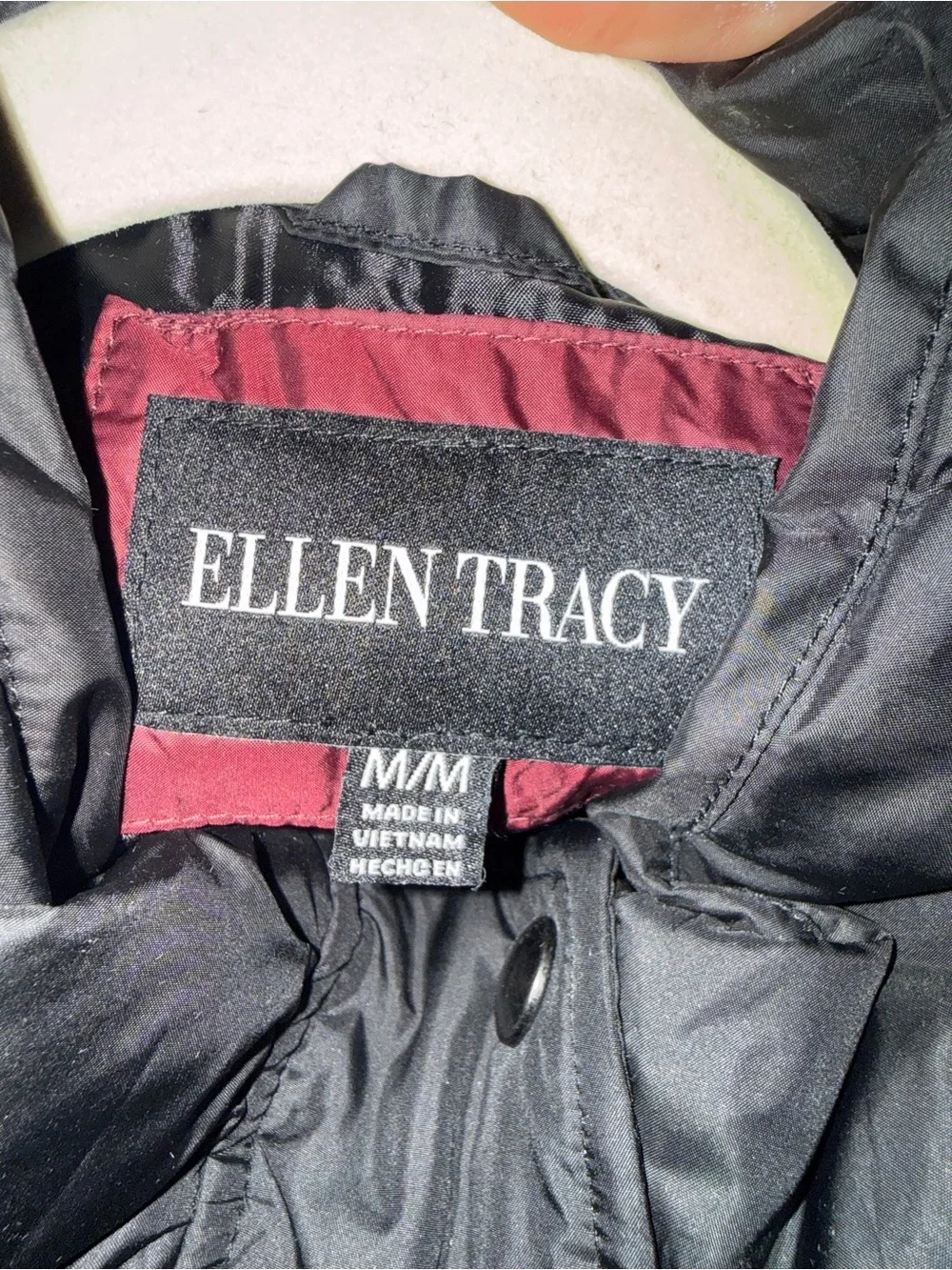 Ellen Tracy Black Quilted Puffer Vest